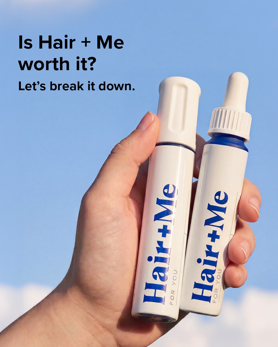 Hair + Me Facebook ad