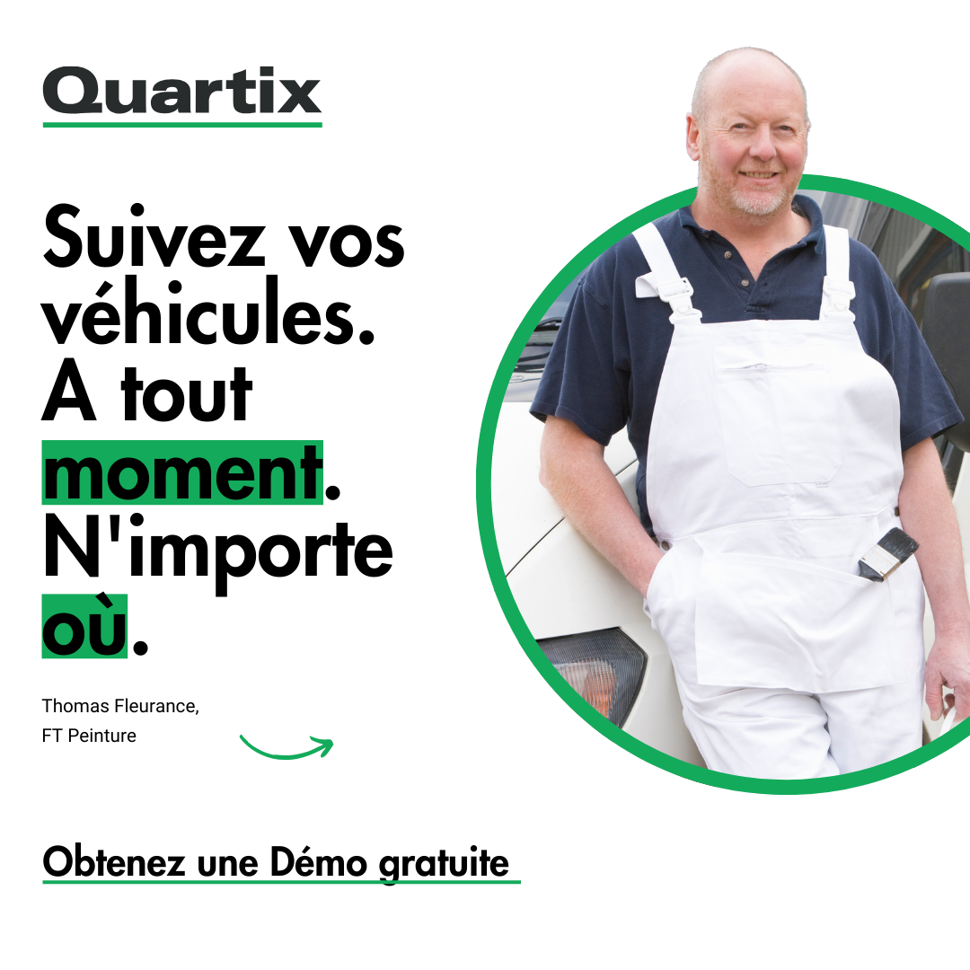 Quartix France Facebook ad: Quartix - Géolocalisation de véhicules en temps réel