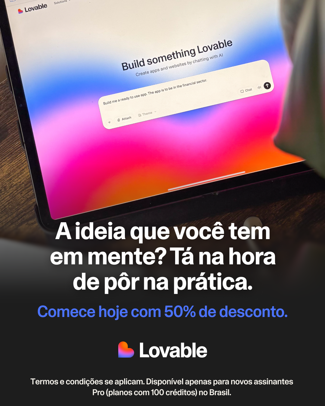 Lovable.dev Facebook ad