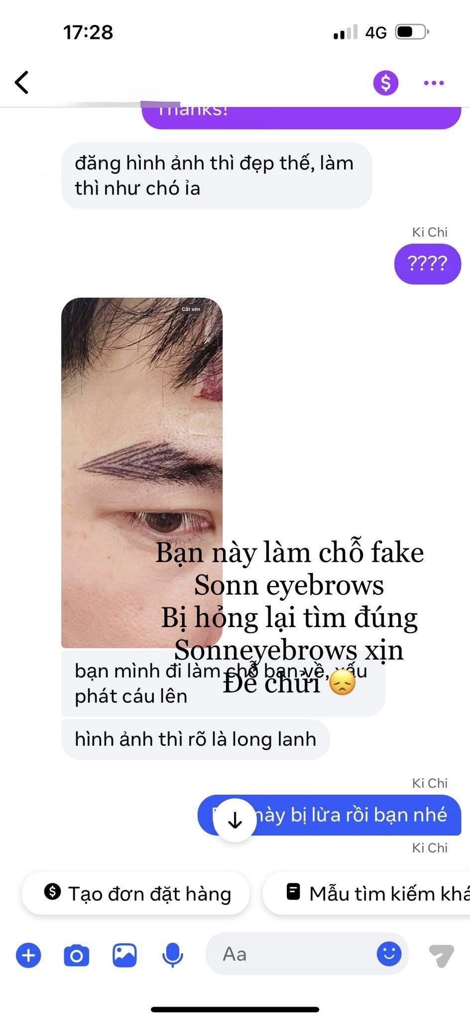 SONN eyebrows Facebook ad: MÙNG 1 SỚM MAI, MÙNG 2 ĐẦU THÁNG…