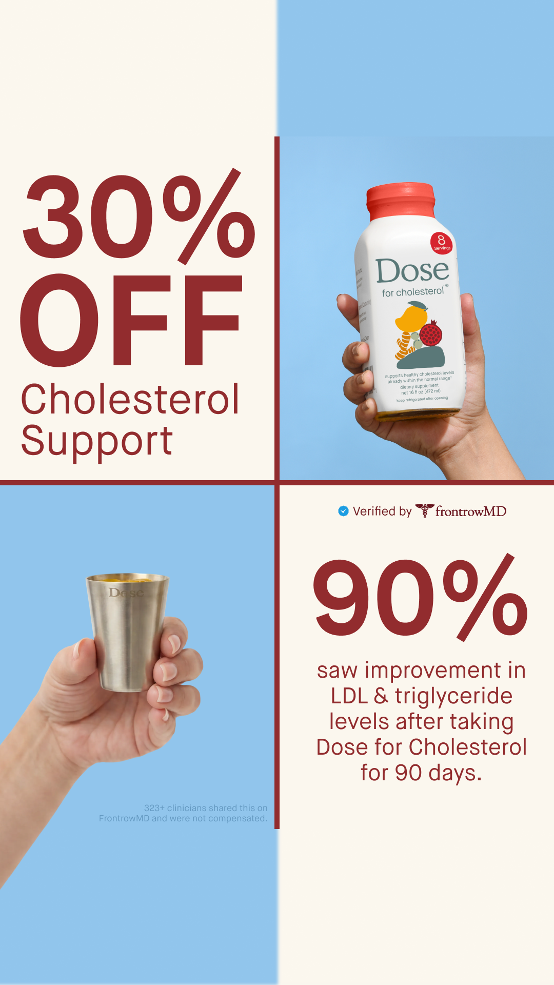 Dose for Cholesterol Facebook ad