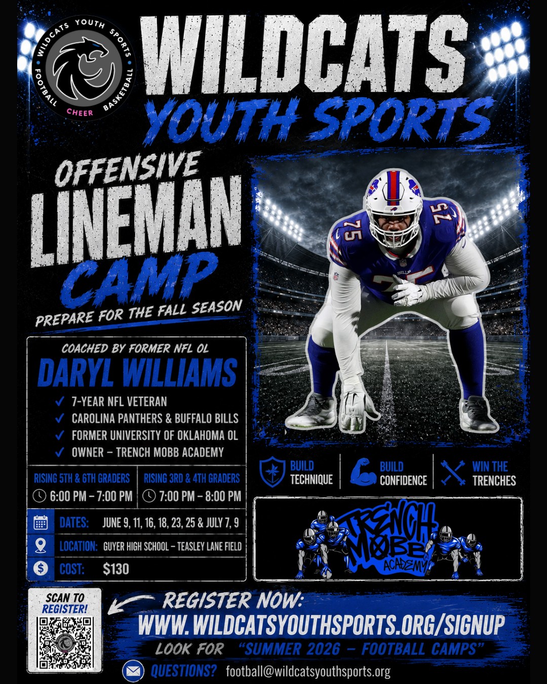 Wildcats Youth Sports Facebook ad: WILDCATS YOUTH SPORTS - 2026 SUMMER CAMPS | SUMMER 2026…
