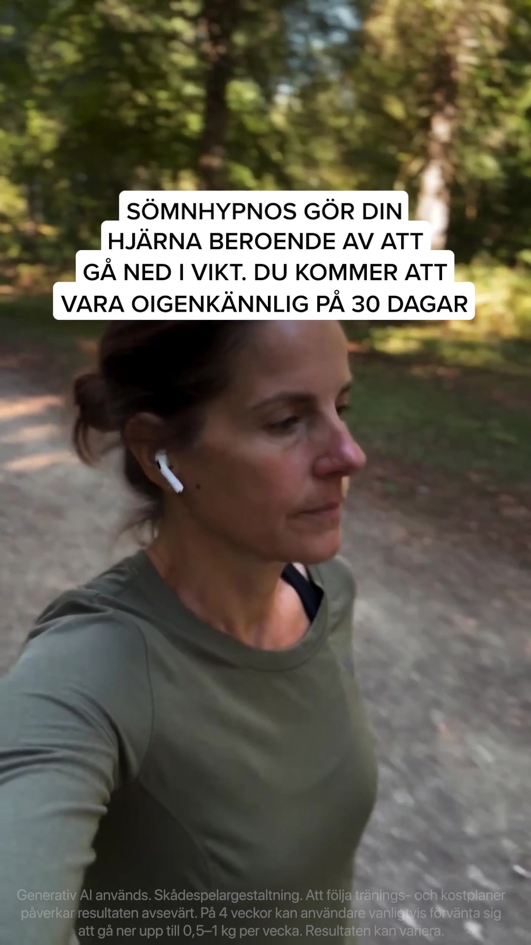 Kure for Hypnotherapy Facebook ad: ​​Tryck på play. Slut ögonen. Förändra allt