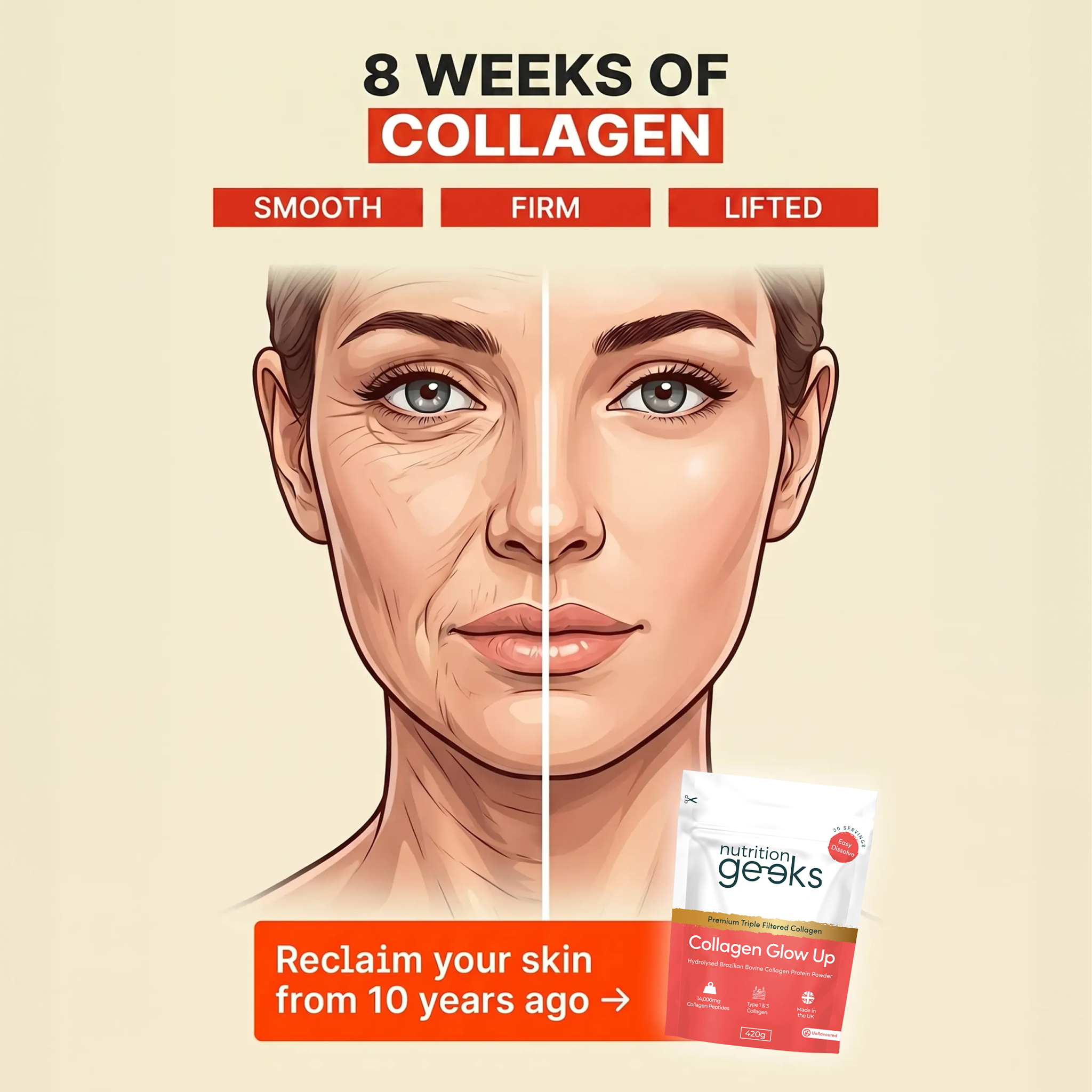 Radiant Over 40 Facebook ad