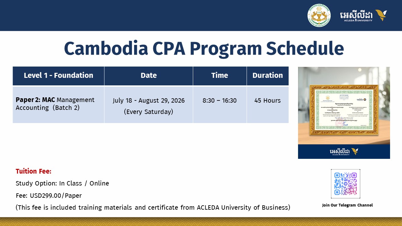 ACLEDA University of Business Facebook ad