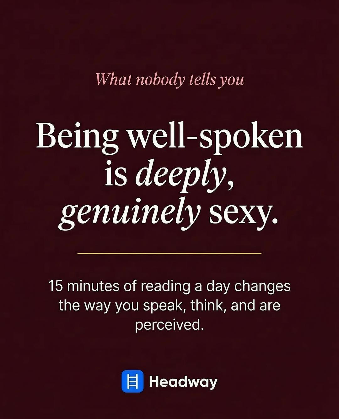 Headway App Facebook ad
