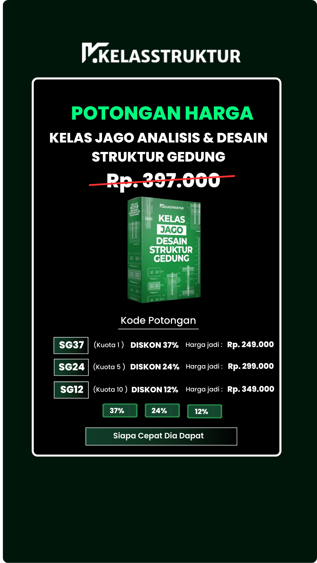Kelas Struktur Facebook ad: Jago Desain Struktur Gedung dari Nol - Mahir