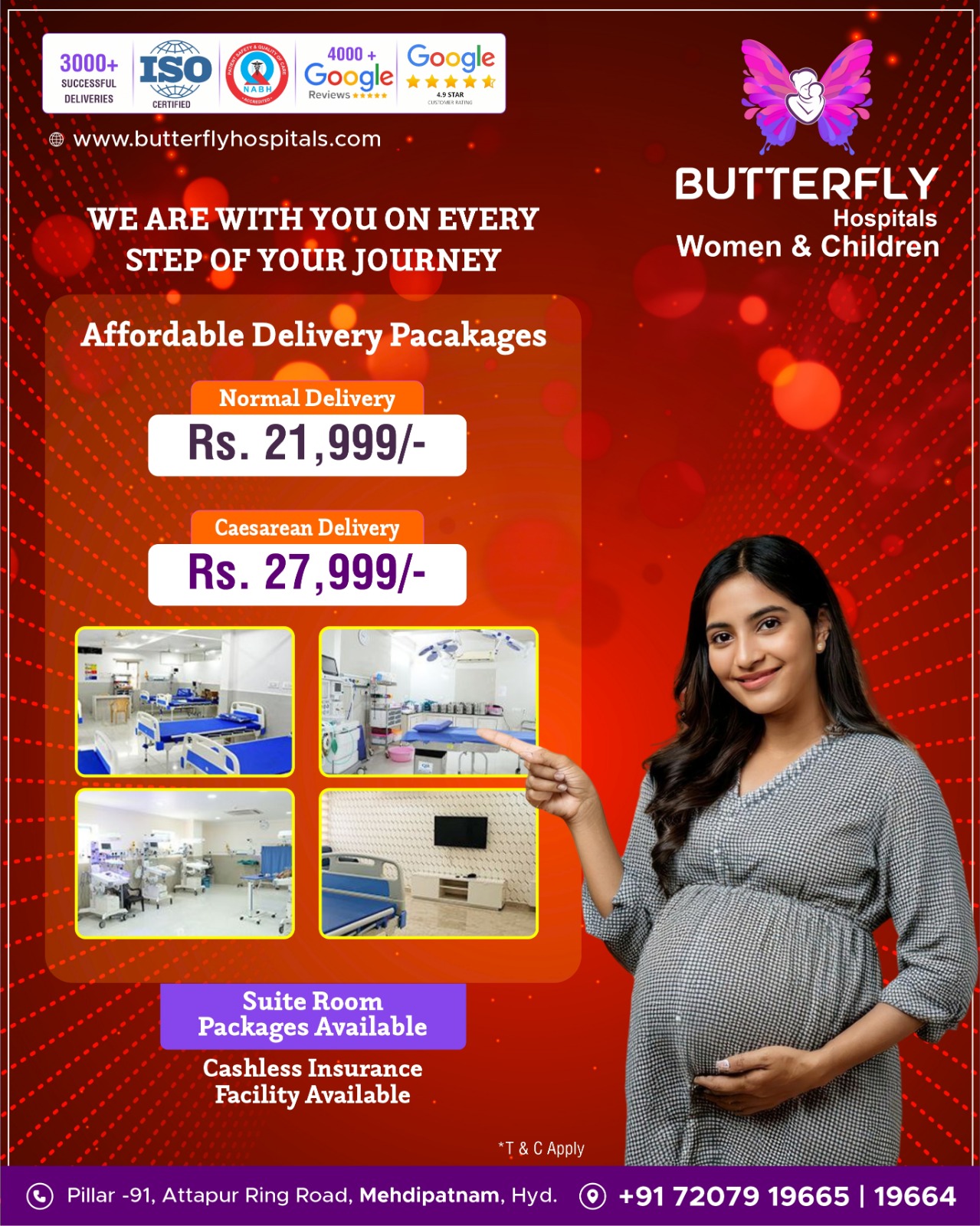 Butterfly Hospitals for Women and Children Facebook ad: Book Now Your Appointment