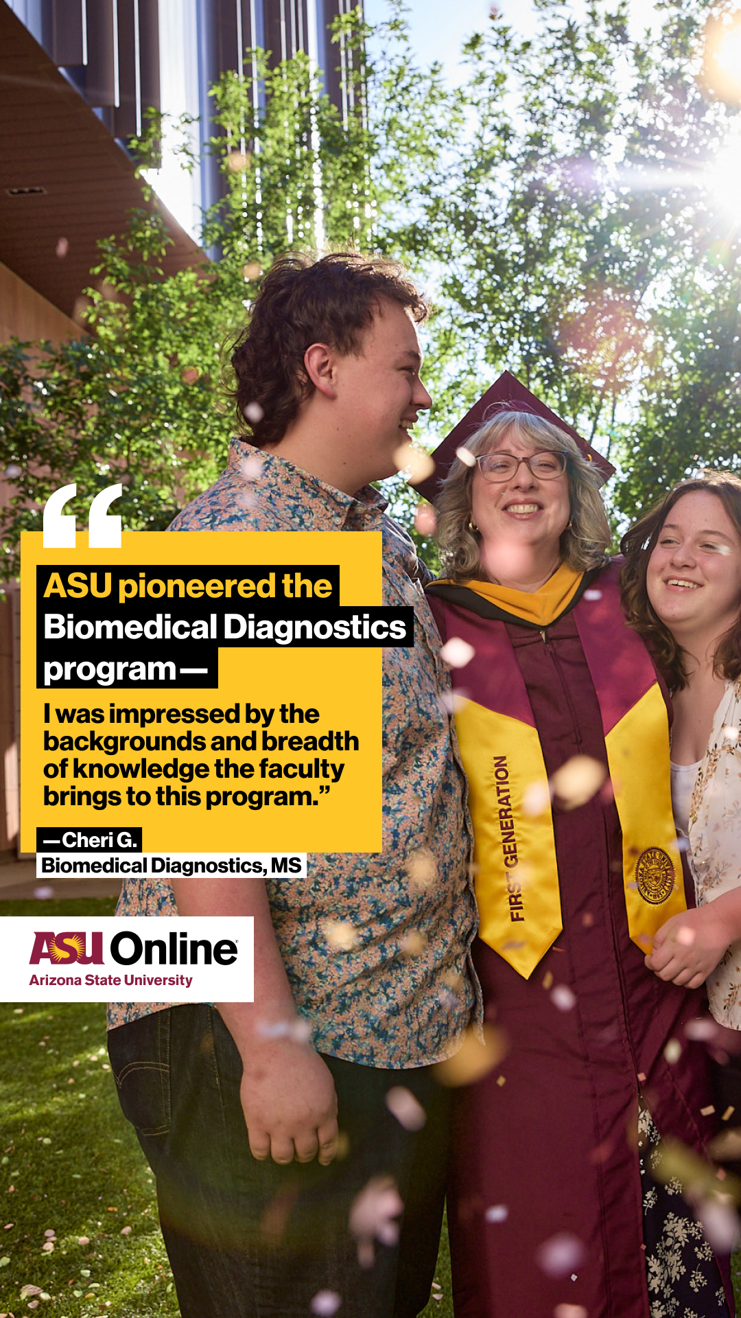 ASU Online Facebook ad