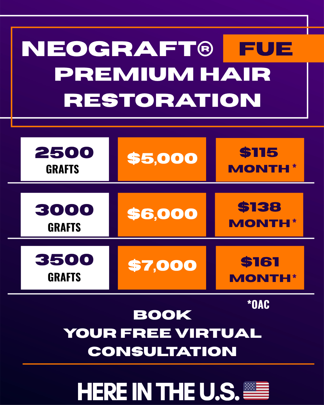 Revive Men's Hair Clinic Facebook ad