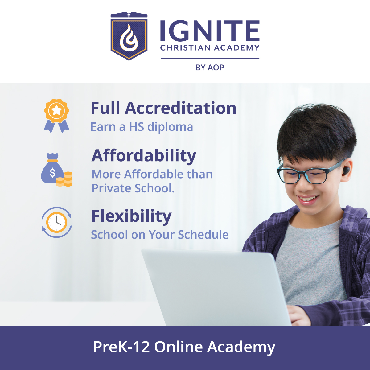 Ignite Christian Academy - Formerly Alpha Omega Academy Facebook ad