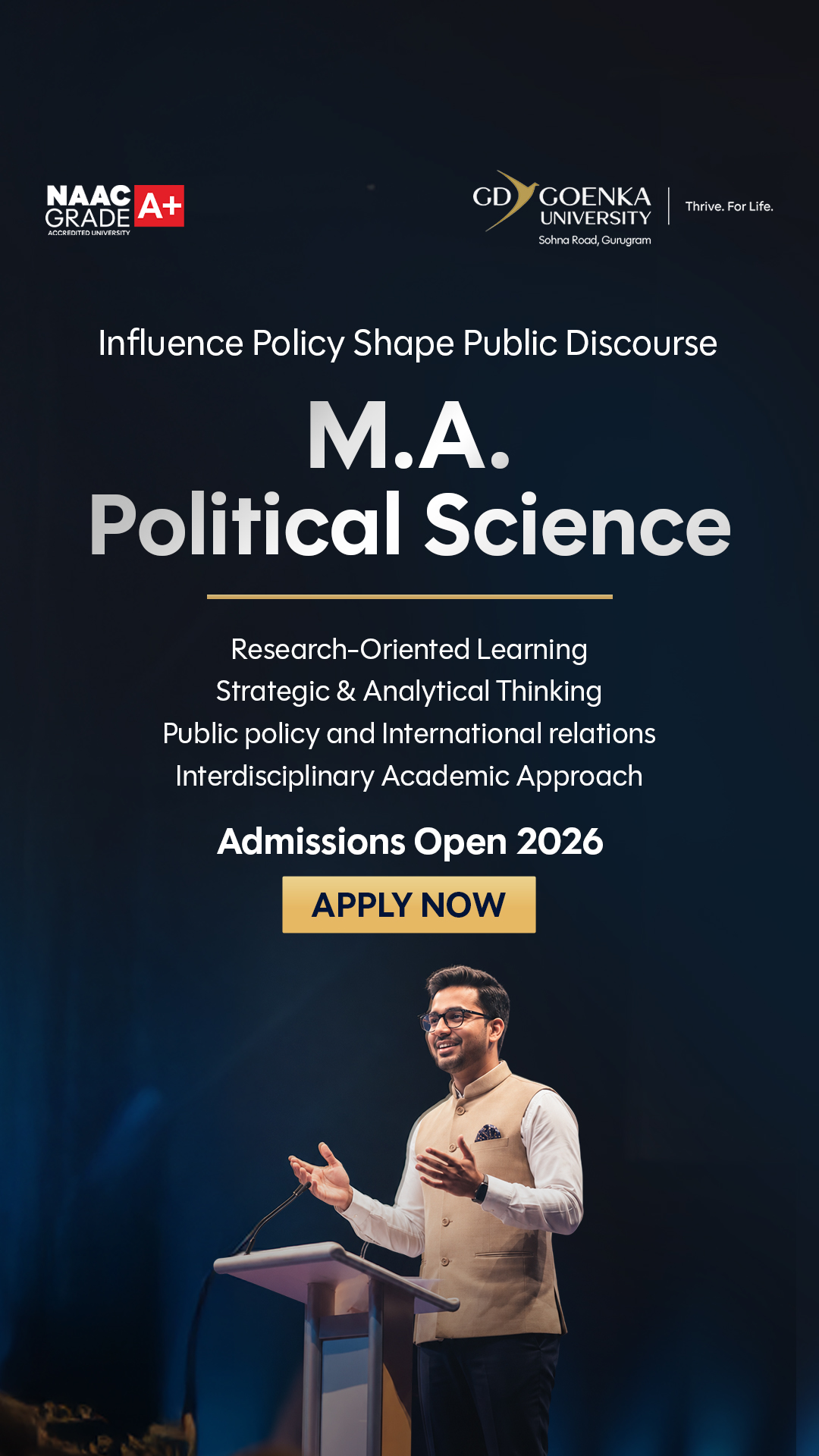 GD Goenka University Facebook ad