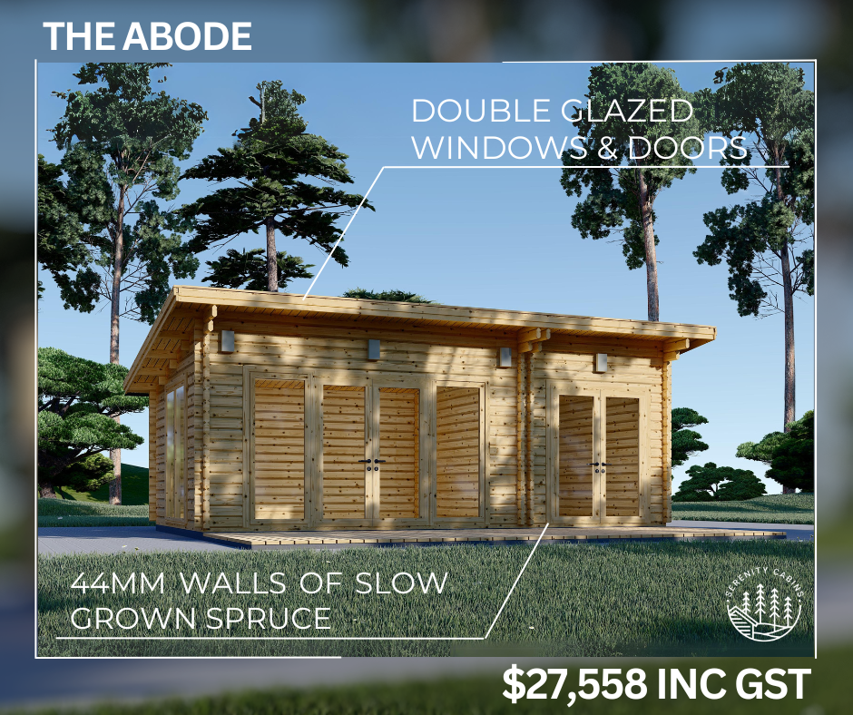Serenity Cabins Facebook ad