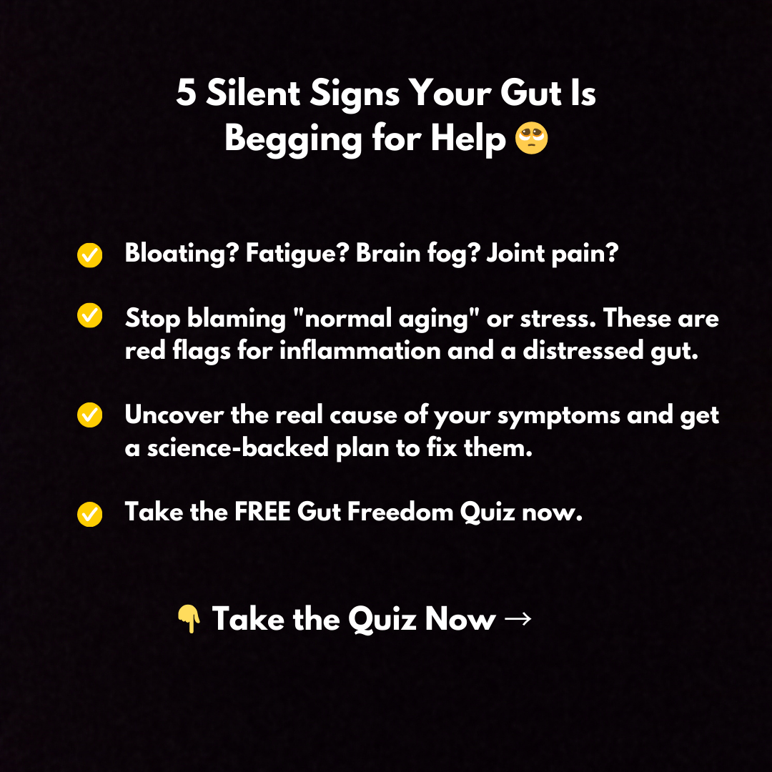 Sameer Dossani Health Coaching Facebook ad: 5 Silent Signs Your Gut Is Begging for Help