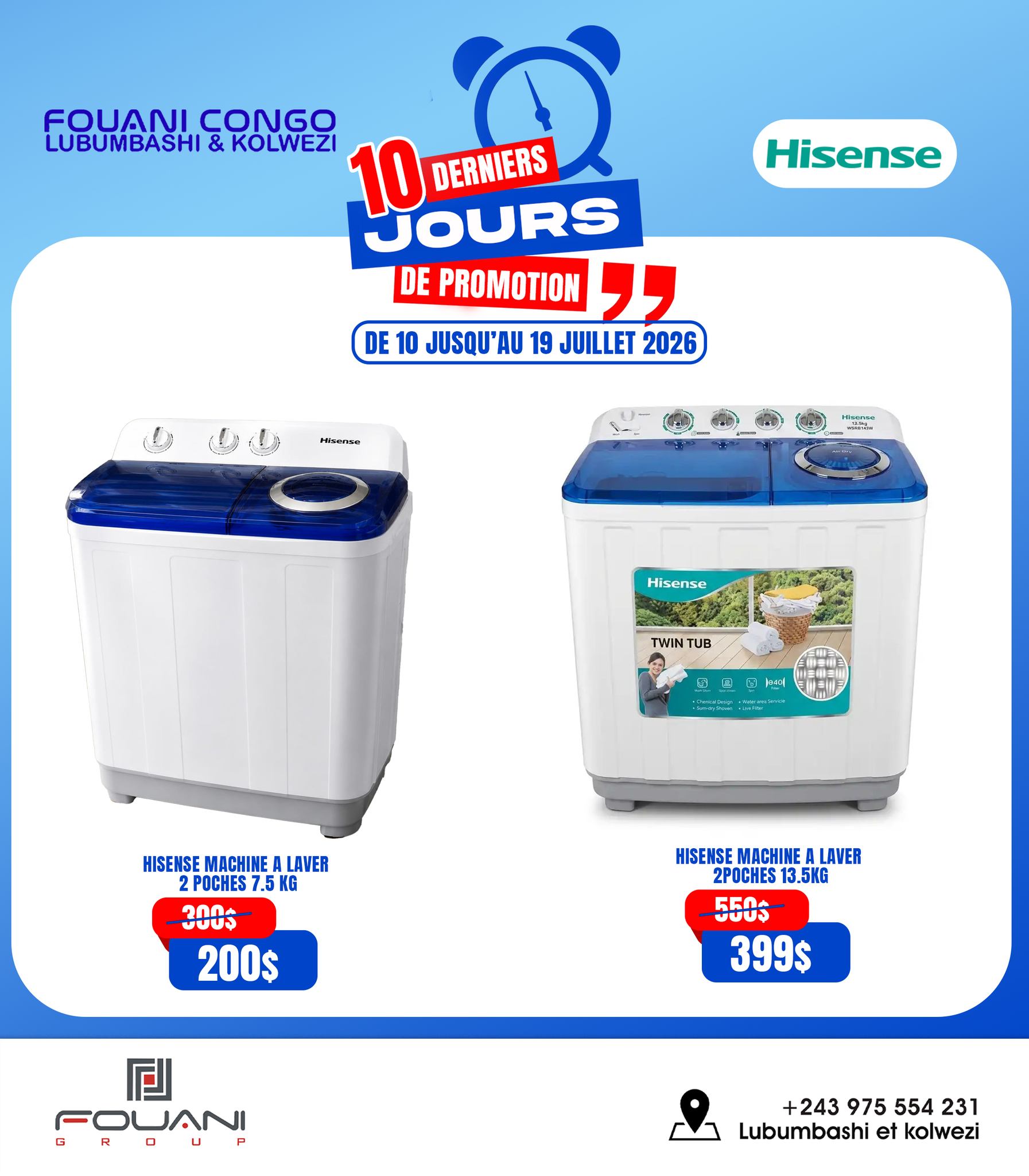 Fouani Lubumbashi Facebook ad