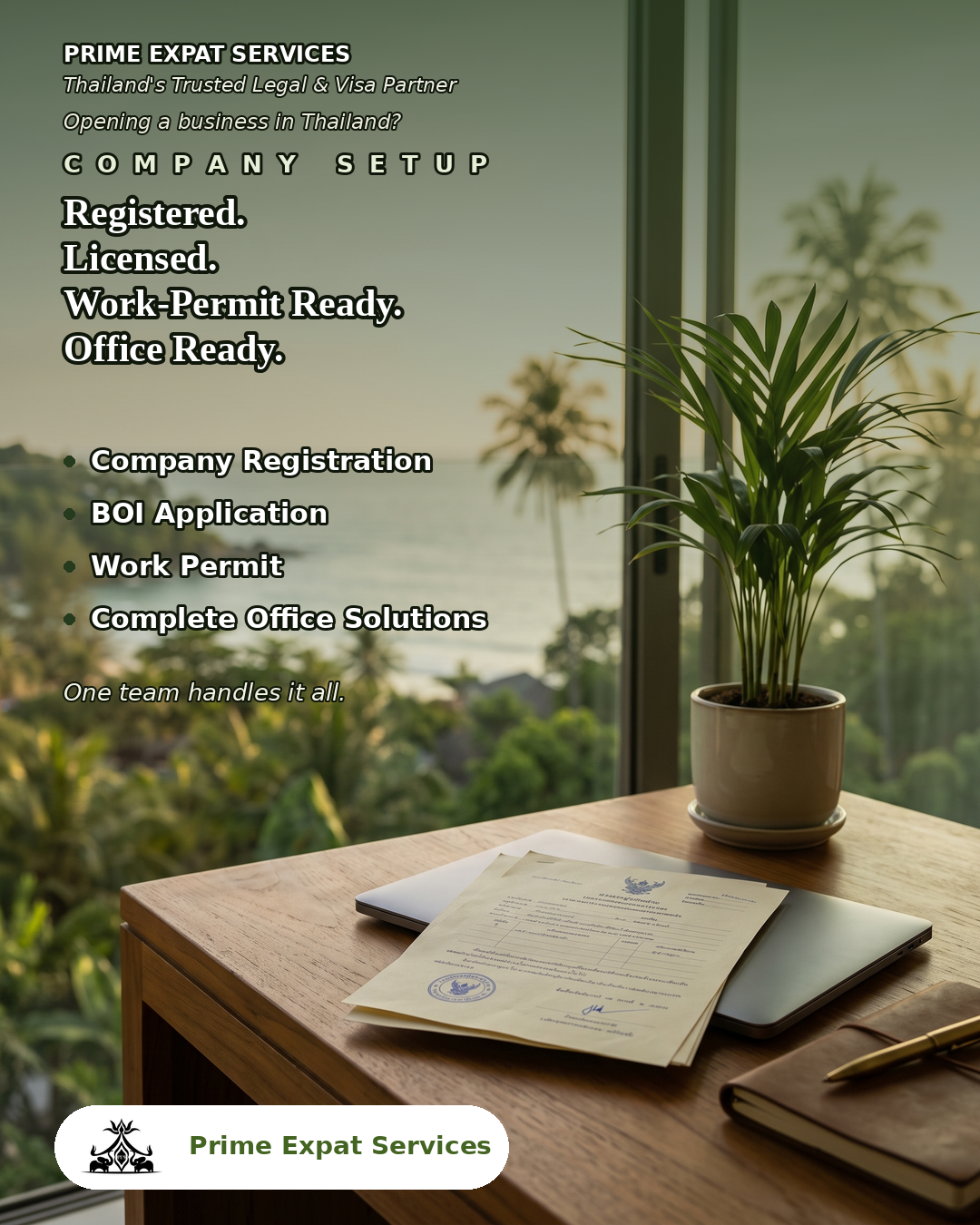 Prime Expat Services Facebook ad: Prime Expat Services, Thailand's Trusted Legal & Visa…