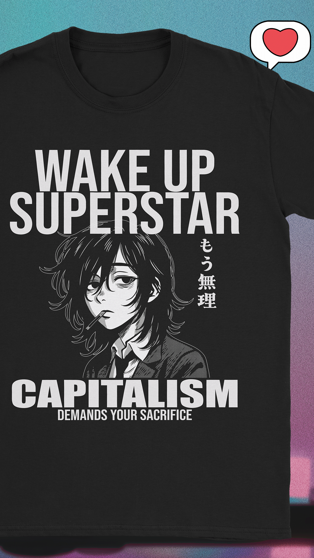 CatgirlRiot Facebook ad: Iconic anime tees
