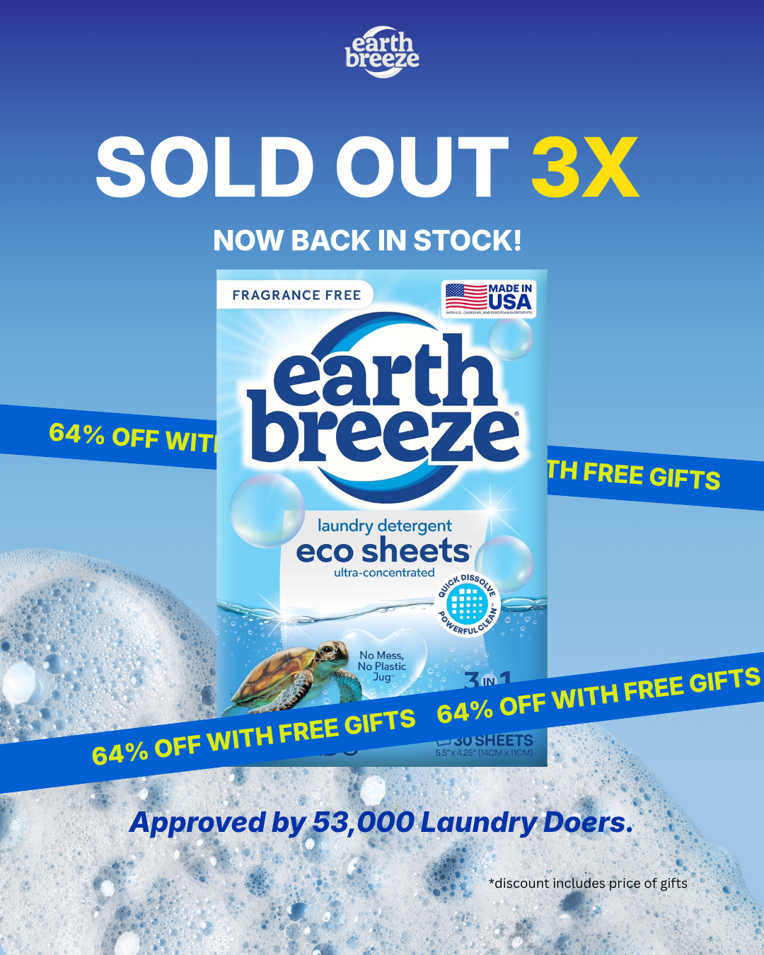 Earth Breeze Facebook ad