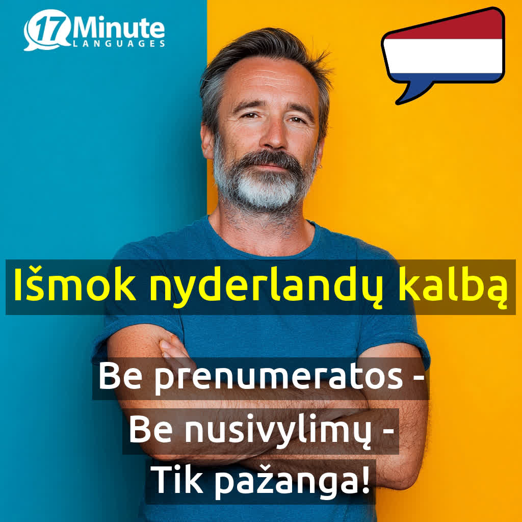 17 Minute Languages Lietuva Facebook ad