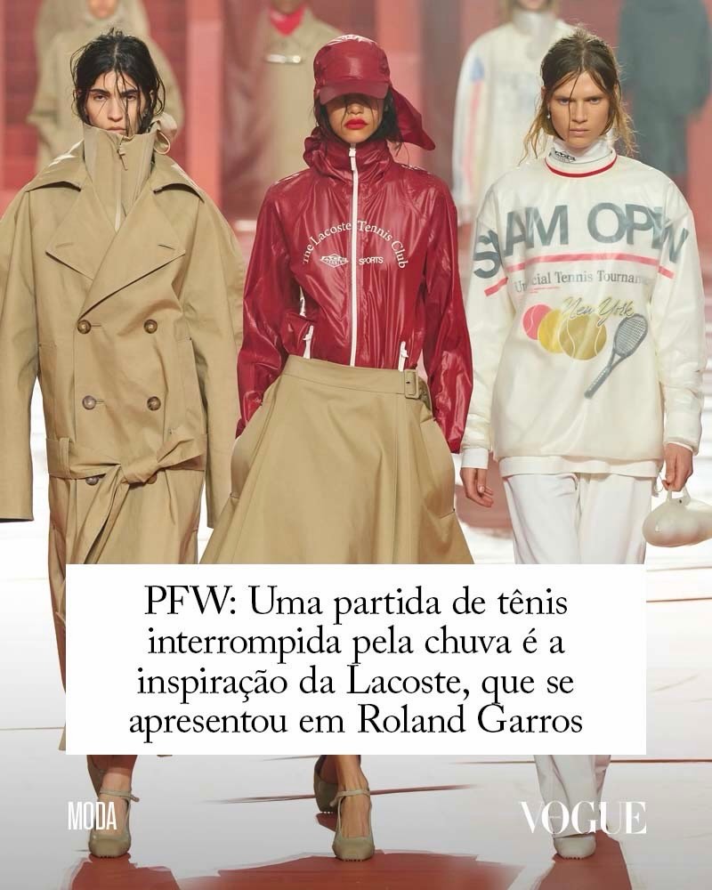 Vogue Brasil Facebook ad: Uma partida de tênis de 1923 de René…