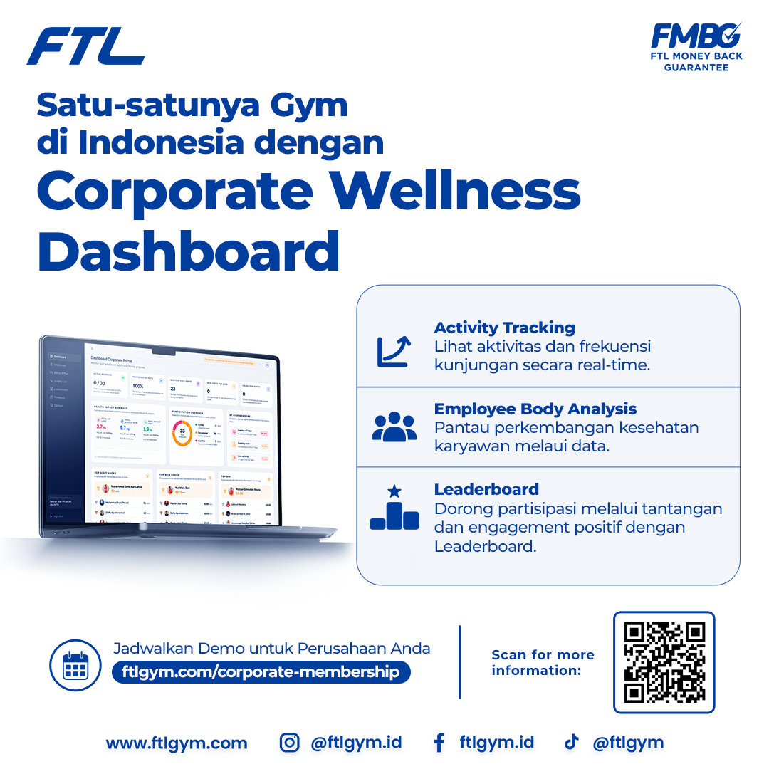 Faster Than Light Gym Facebook ad: Daftar dan Jadwalkan Demo FTL Corporate Sekarang Juga!