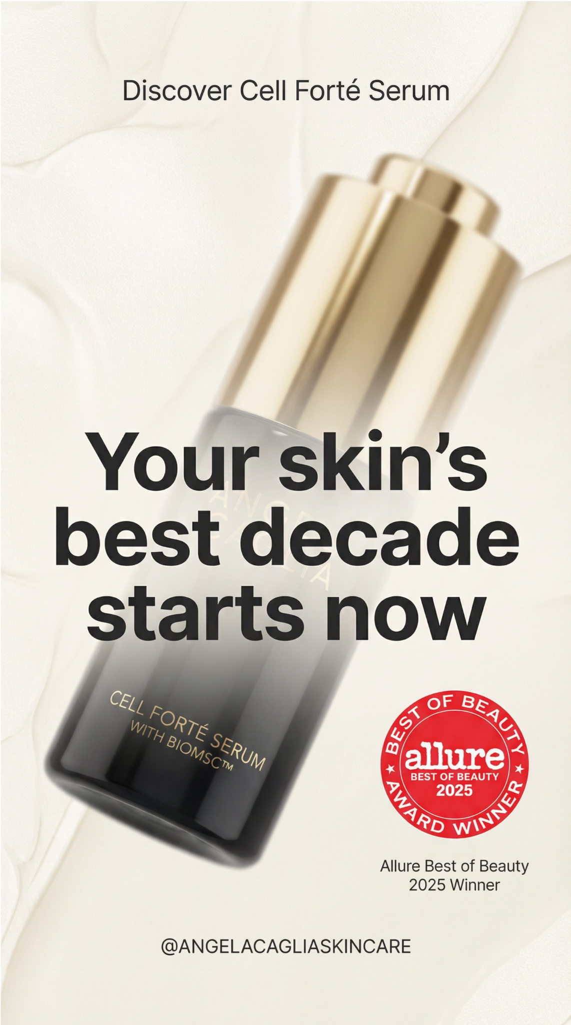 Angela Caglia Skincare Facebook ad