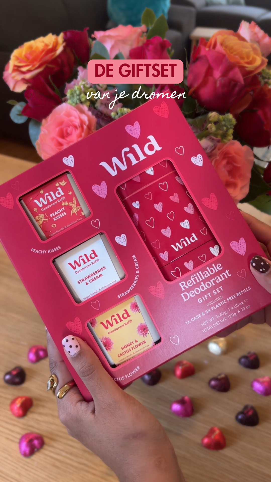 Wild Facebook ad: Navulbare verzorging die hun hart steelt