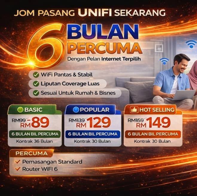 Haikal Unifi Facebook ad from Mar 11, 2026