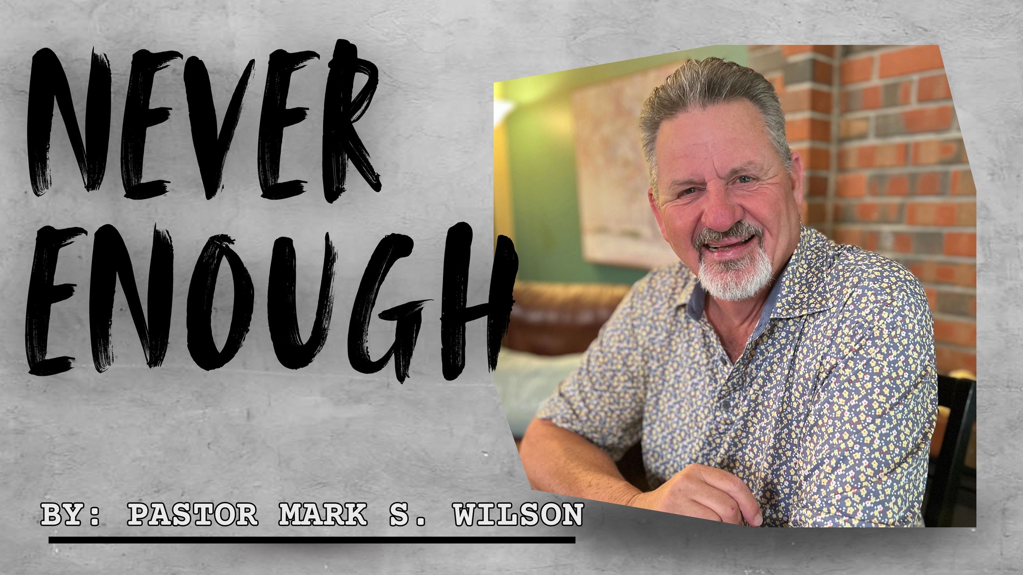 The Foothills Facebook ad: Never Enough [God Fought For Gideon]