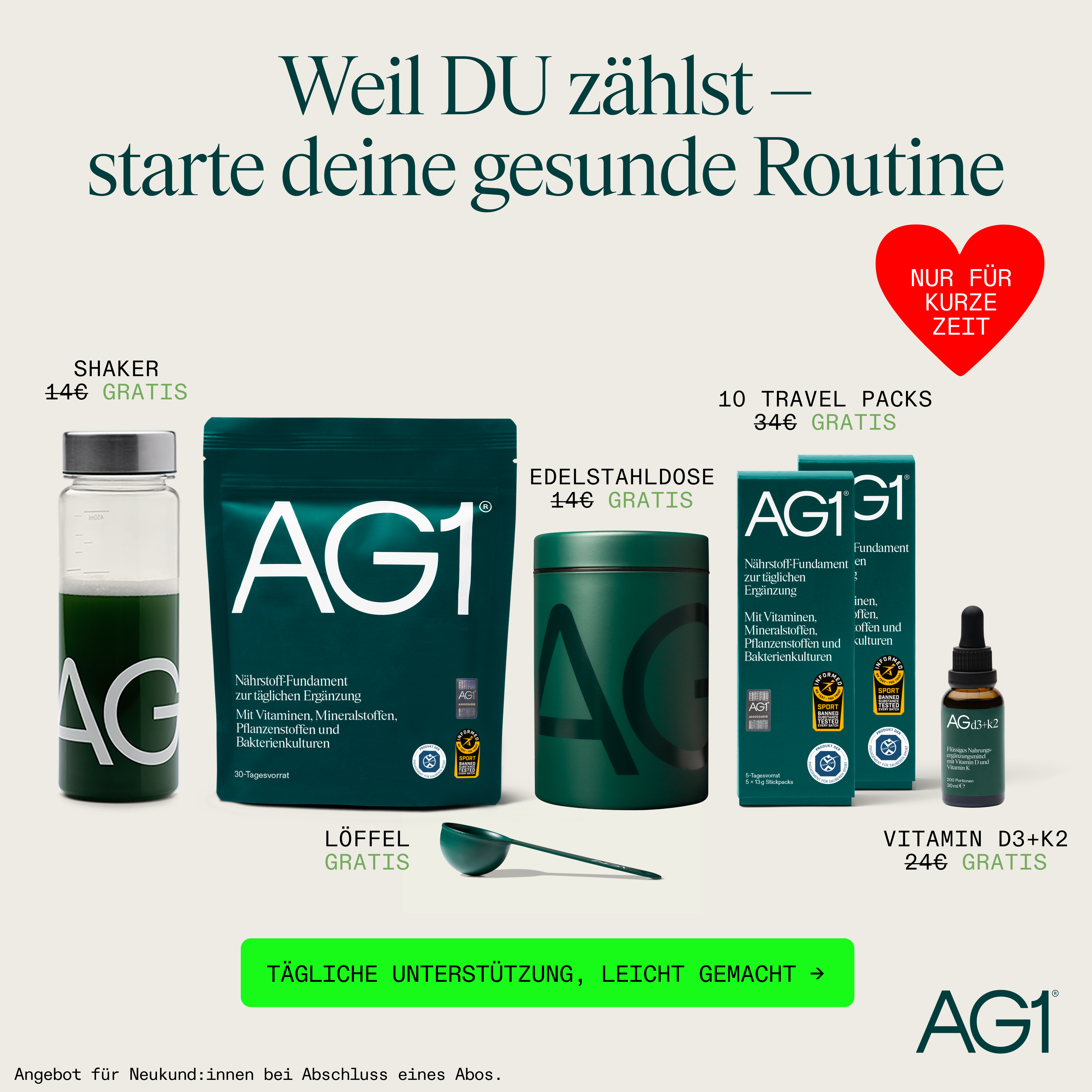AG1 Deutschland Facebook ad