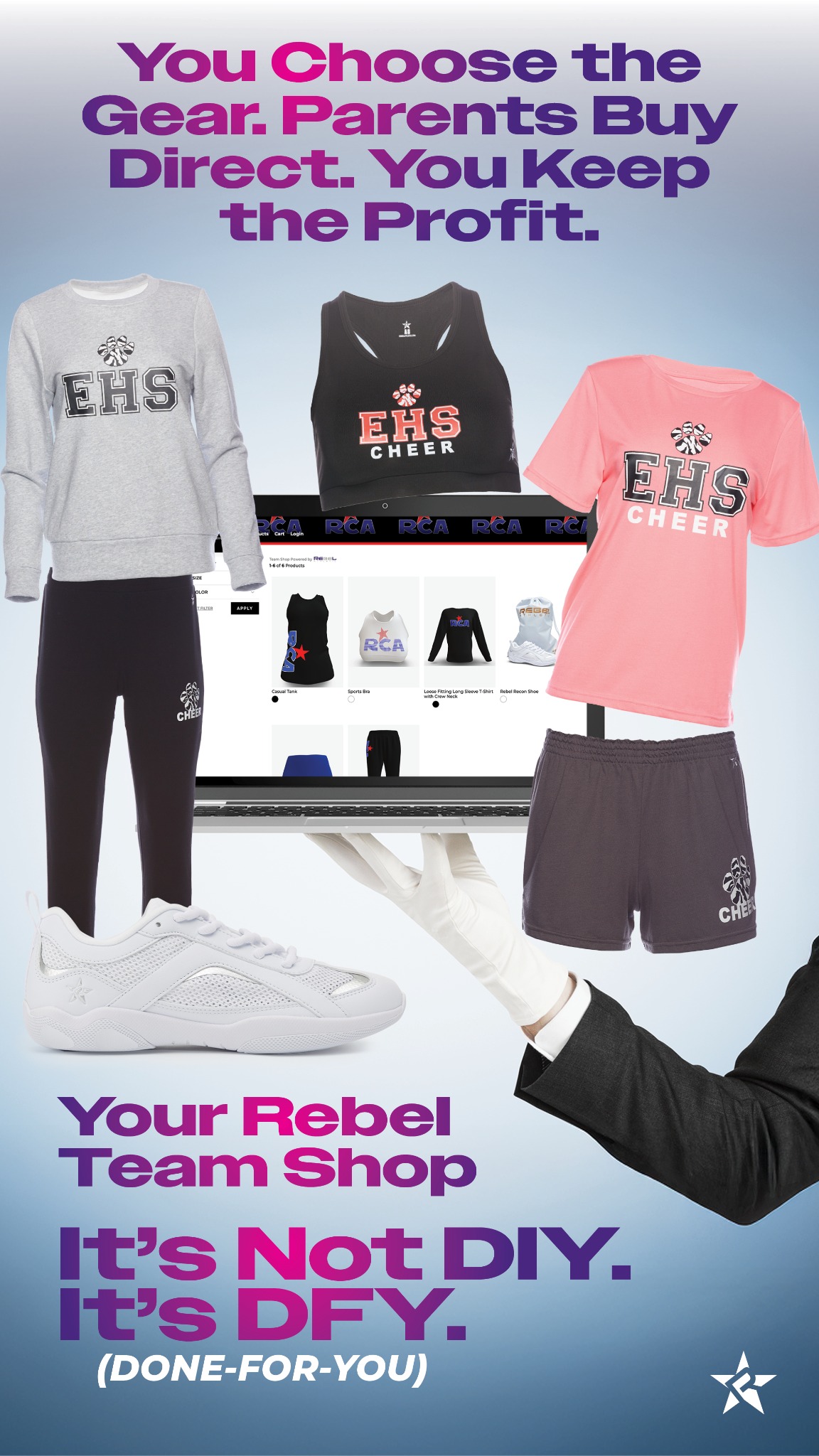 Rebel Athletic Cheer Facebook ad from Apr 30, 2025