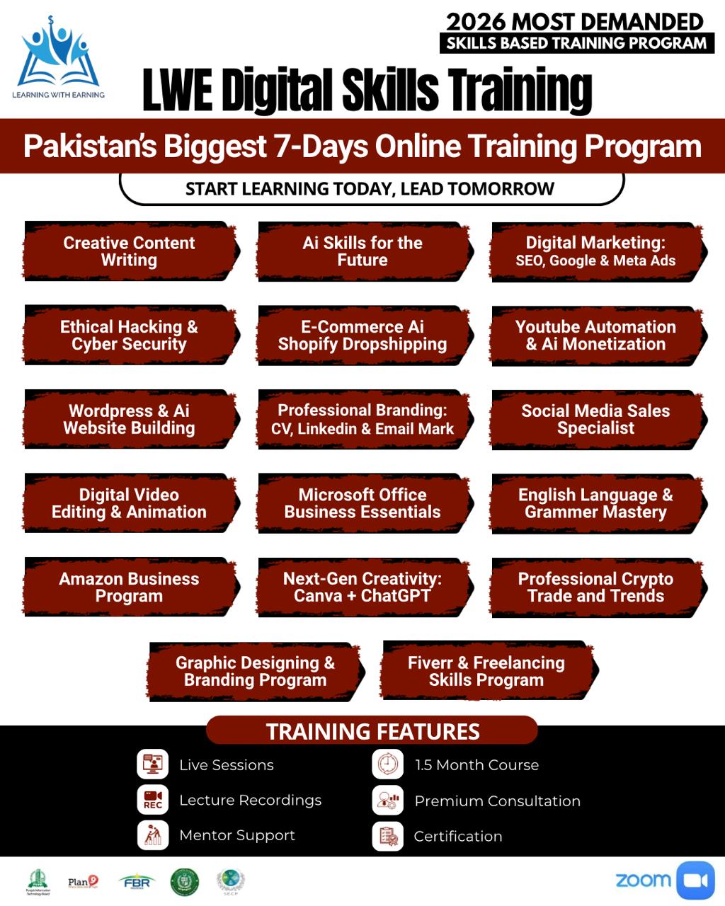 LWE Digital Skills University Facebook ad