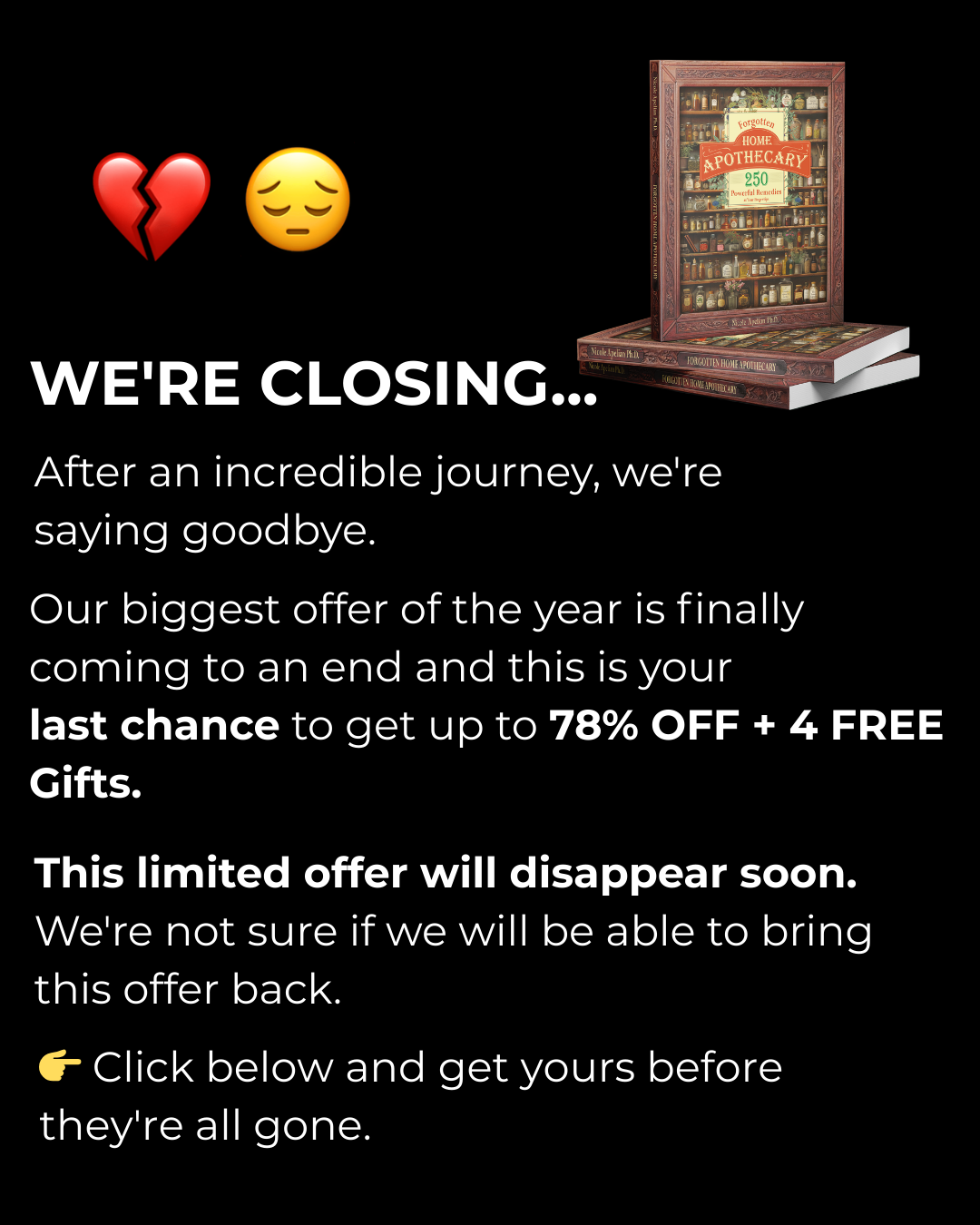 The Forgotten Home Apothecary Facebook ad