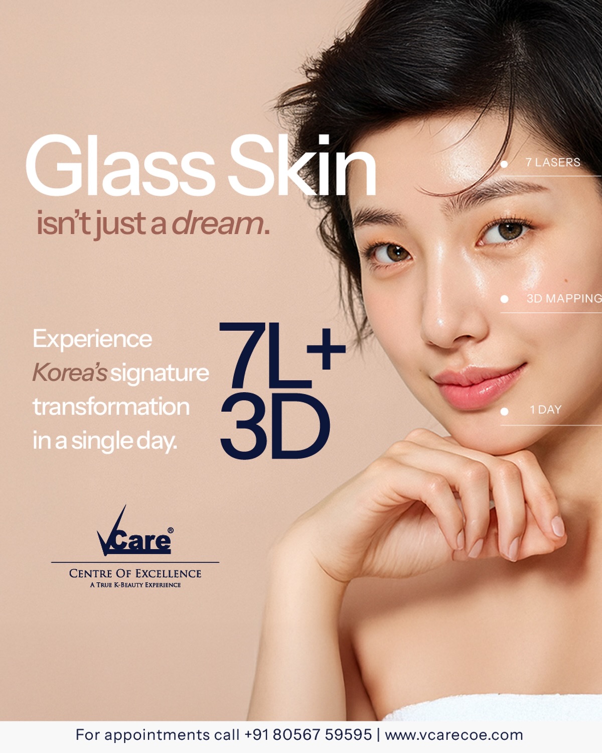 Vcare Centre of Excellence Facebook ad: Book Your Consultation with Our Skin Experts