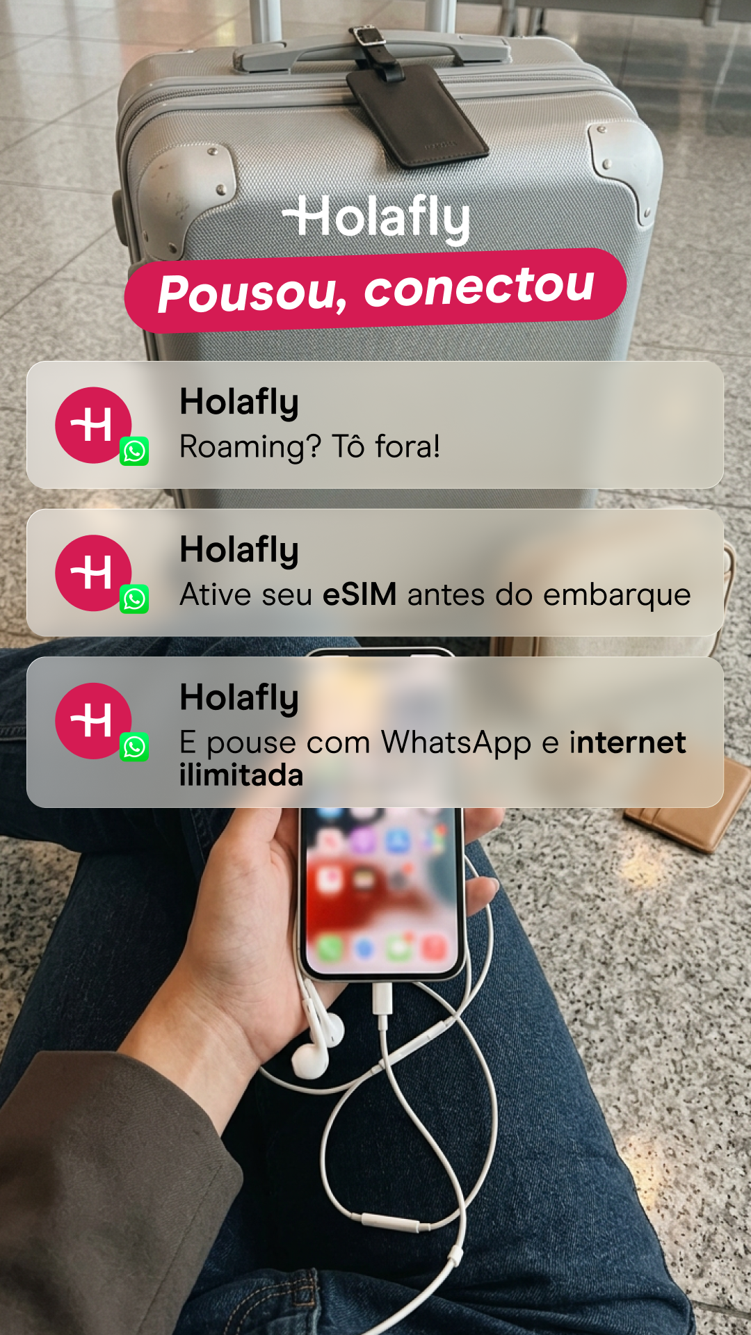 Holafly Portuguese Facebook ad