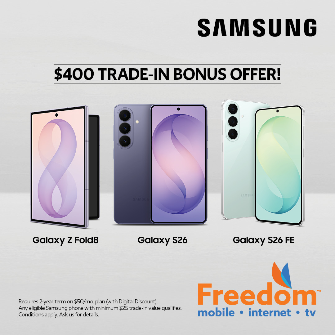 Freedom Mobile Facebook ad: Switch to Freedom.