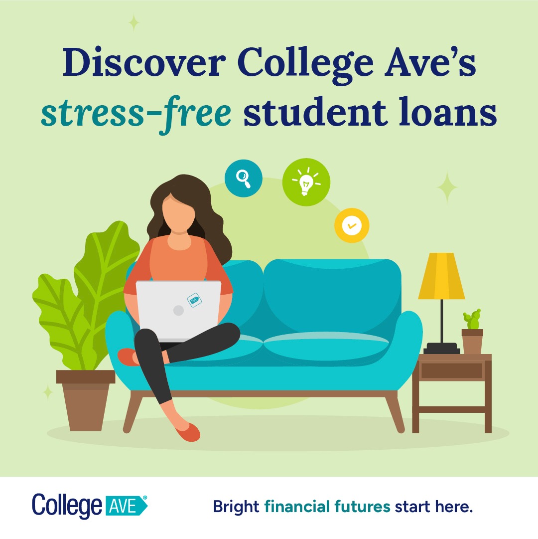 College Ave Facebook ad: Our loans are designed to give you great…