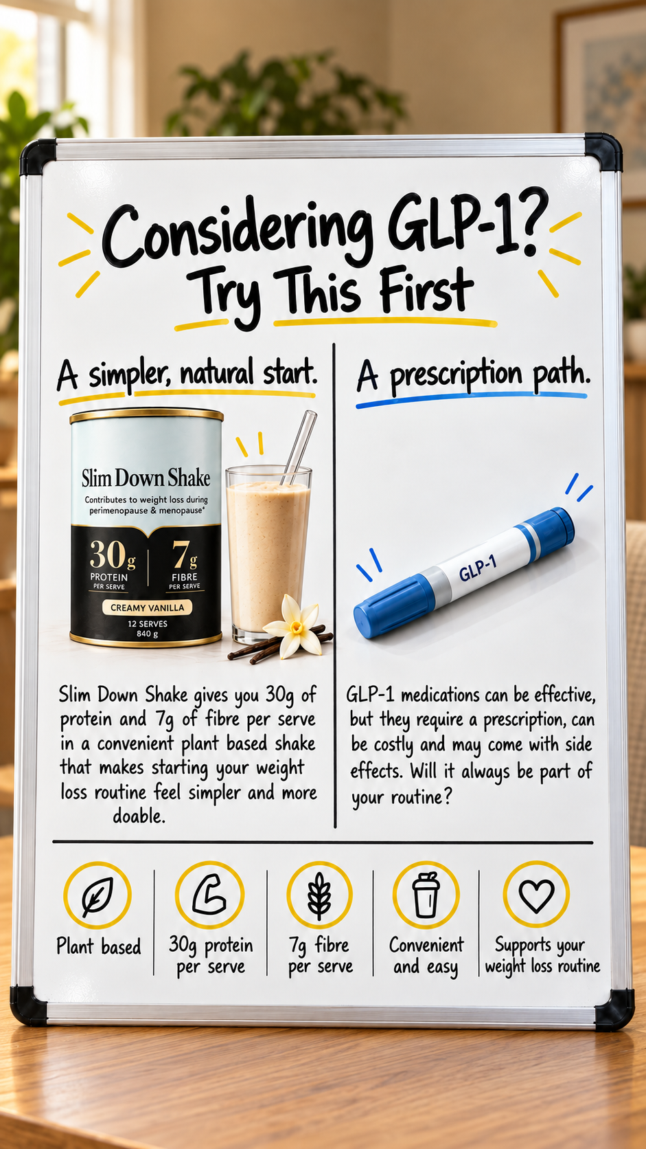 MyPause Health Facebook ad: The Shake Made For Women 40+