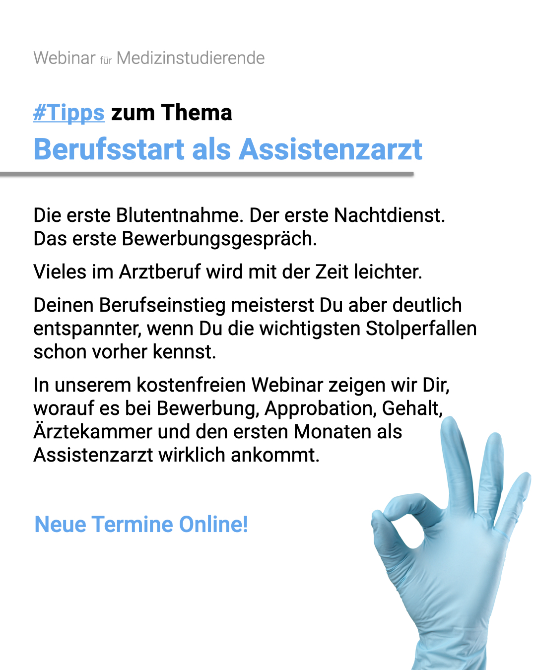 Doctory.de - Medizinerportal Facebook ad: Kostenfreies Webinar