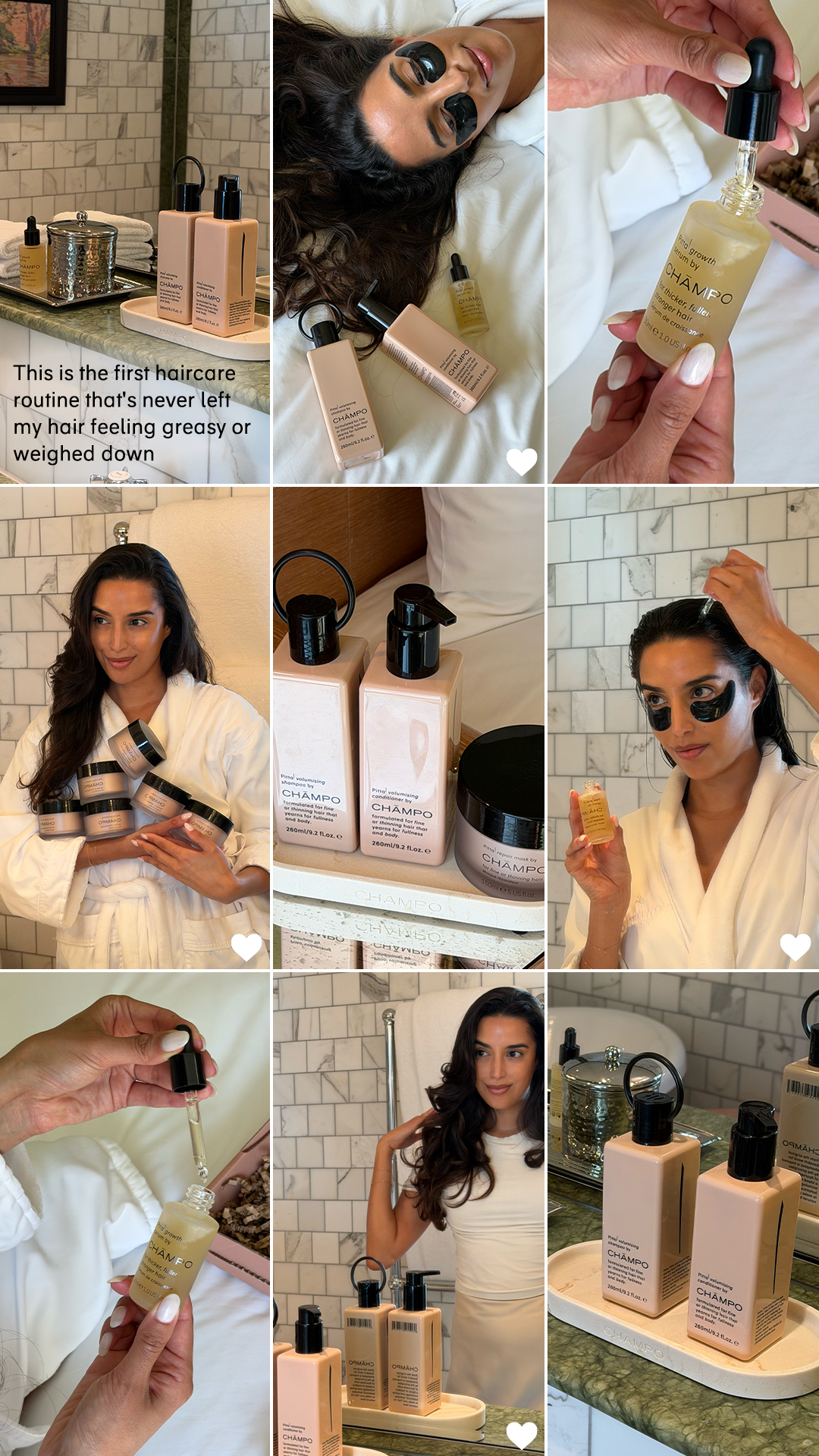 Chāmpo Haircare Facebook ad