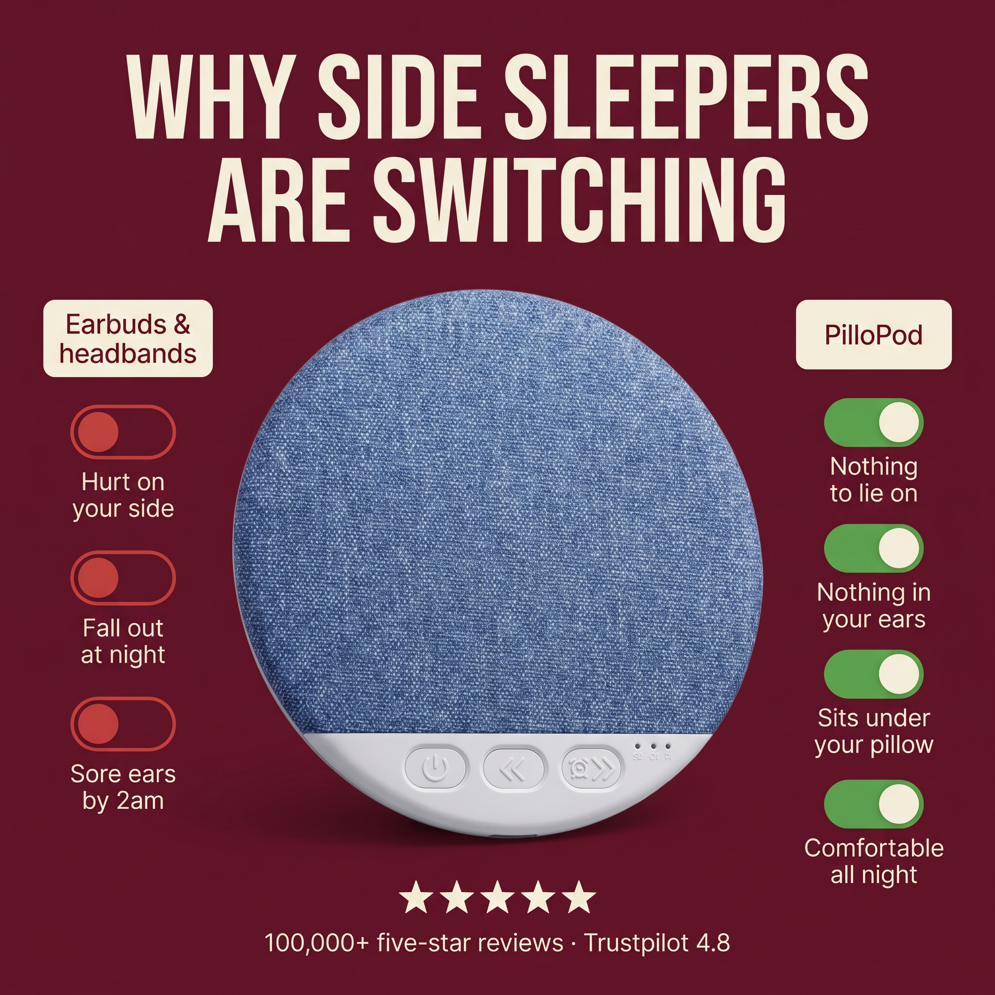 PilloPod Facebook ad