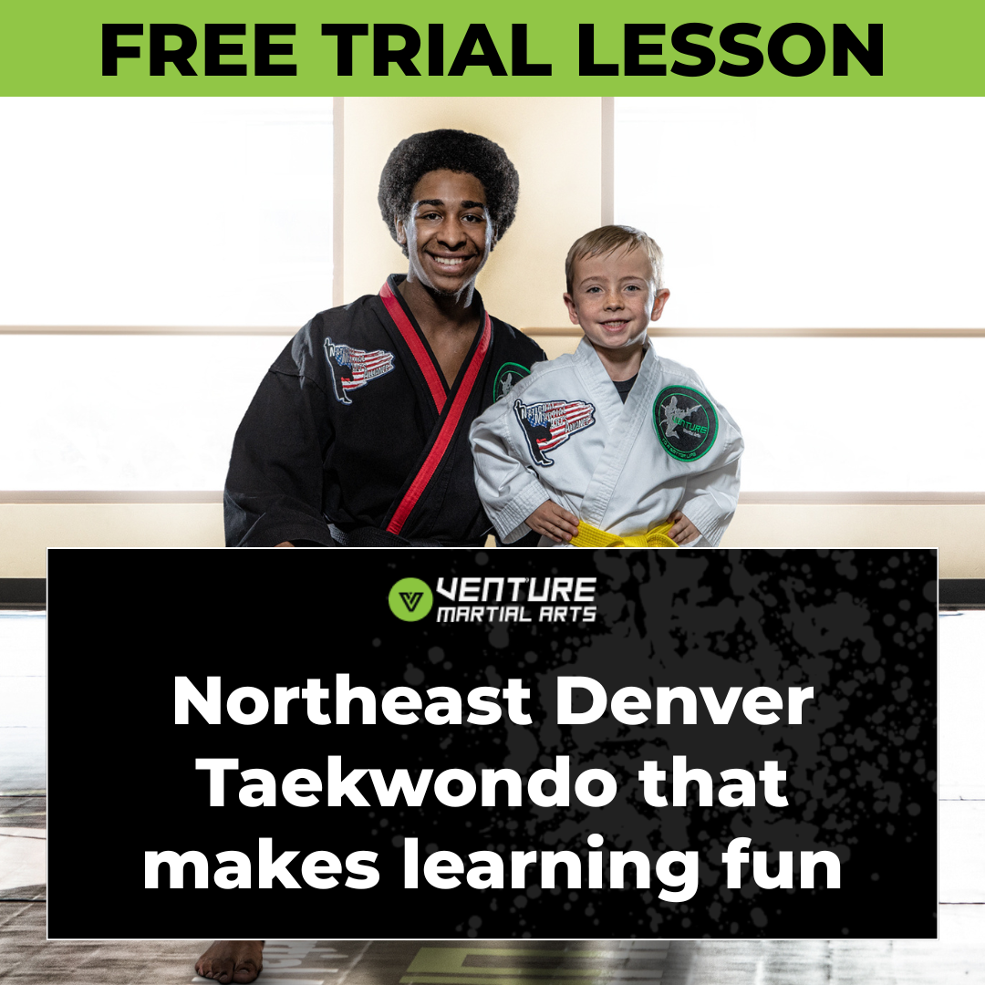 Venture Martial Arts - Central Park Facebook ad: Free Trial Taekwondo Class