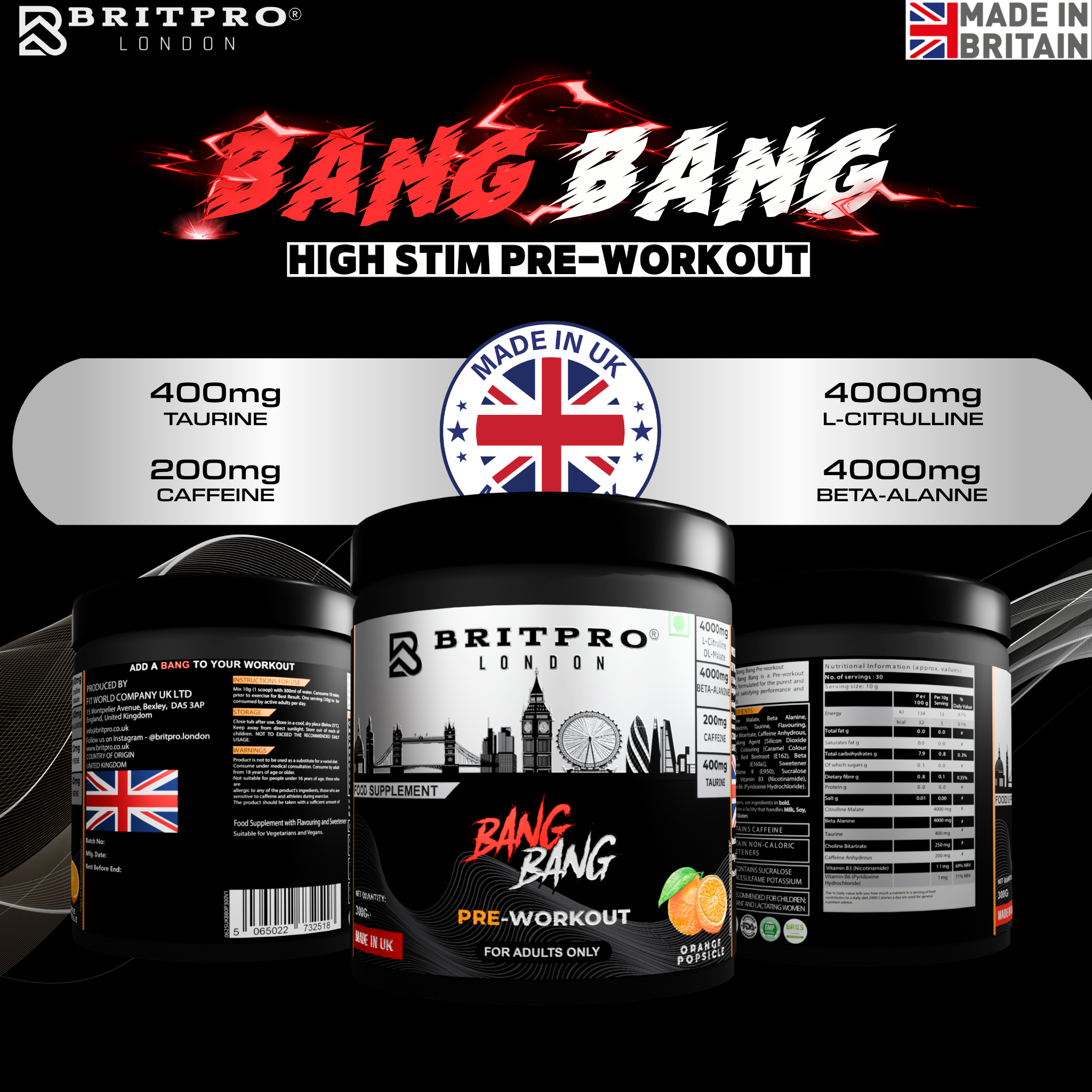Britpro London UK Facebook ad from Nov 28, 2025