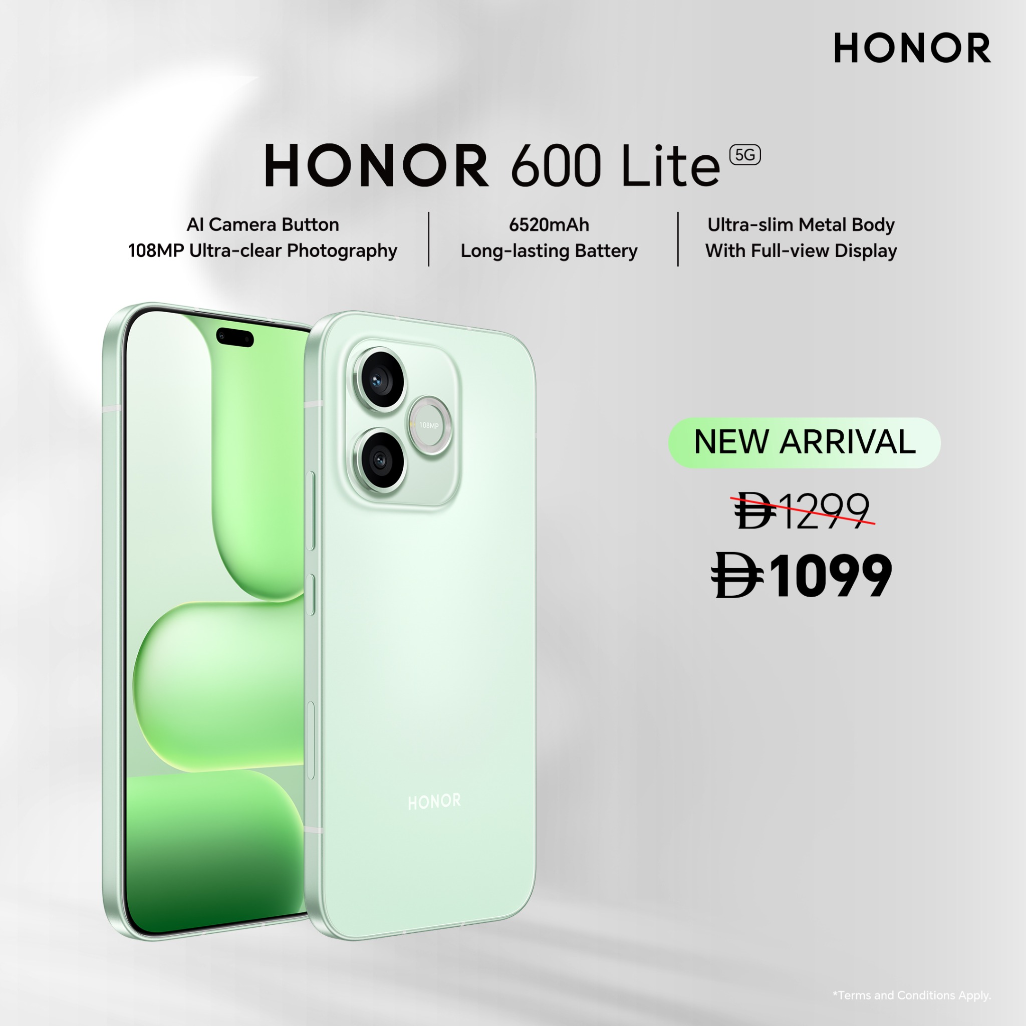 HONOR Arabia Facebook ad: HONOR 600 Lite