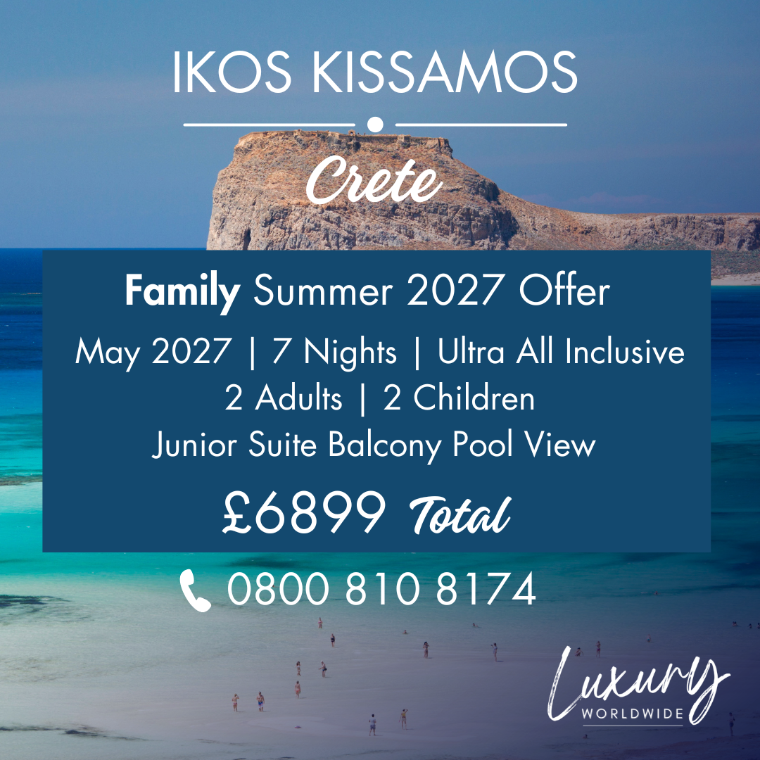 Luxury Worldwide Facebook ad: Dreaming of Ikos Kissamos in 2027?