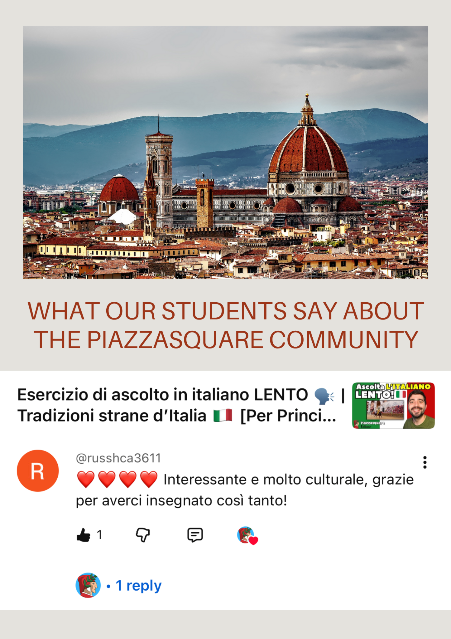 Piazzasquare Facebook ad