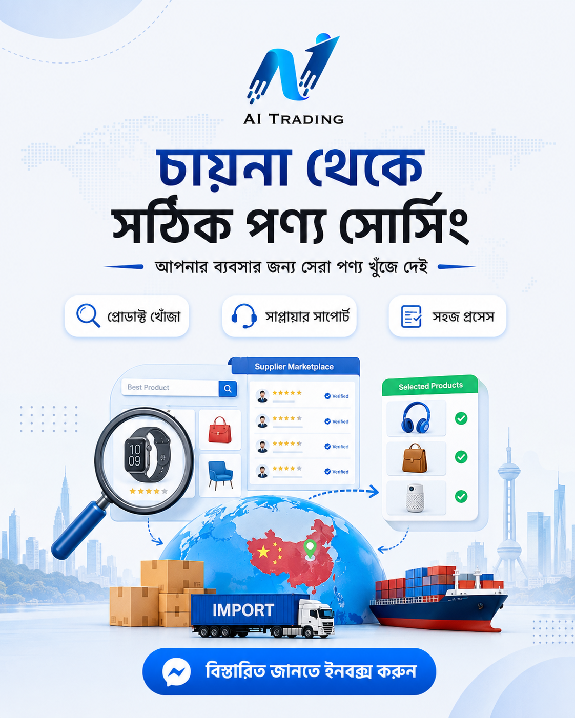 AI Trading Facebook ad: Product Sourcing, আপনার জন্য