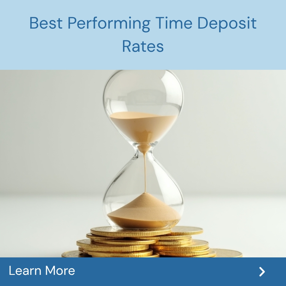 Thesearchhound Flare Facebook ad: Best Performing Time Deposit Rates.