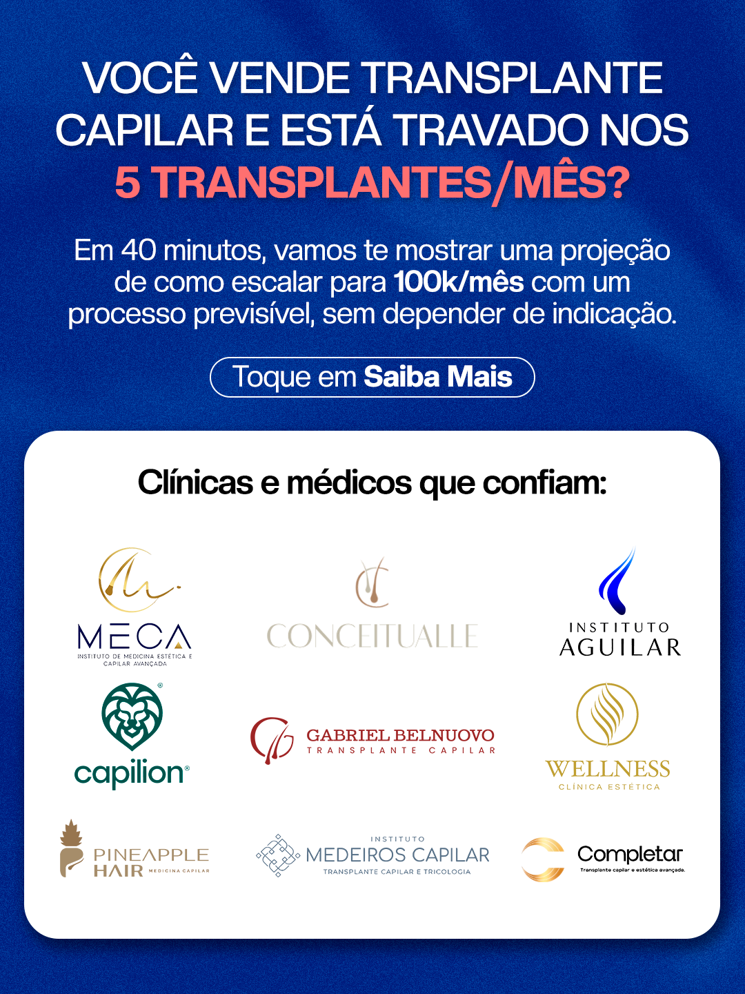 Hiago Lemos Facebook ad: A única assessoria de marketing 100% focada em transplante…