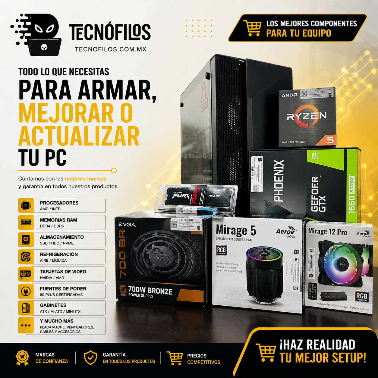 Tecnófilos Facebook ad: En Tecnófilos vivimos la tecnología.